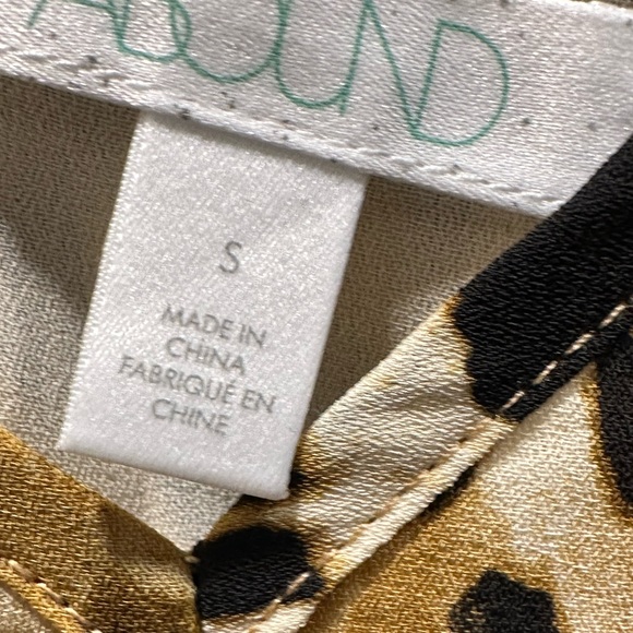 Abound Leopard Animal Print Camisole Tank Top Small NWOT Tan Brown Cream - Picture 6 of 6